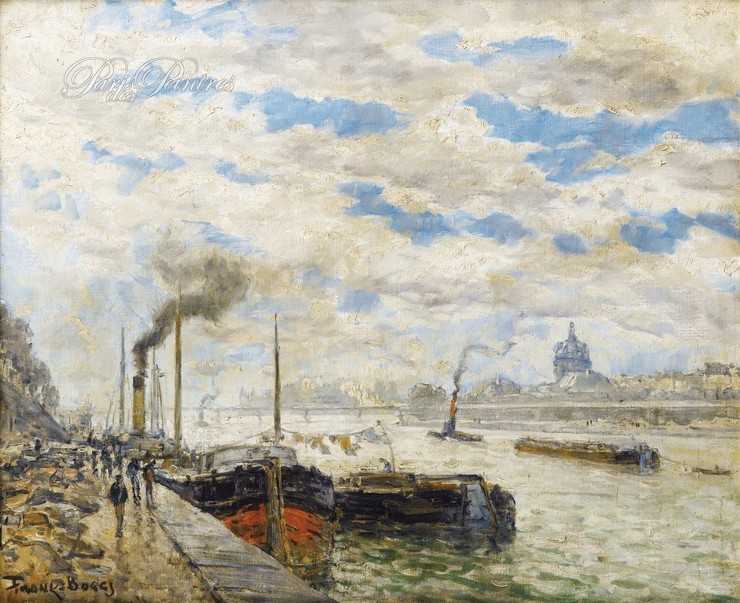 La Seine à Paris avec la coupole de l'Institut Image 1