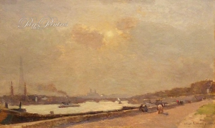 Bords de la Seine, Cours La Reine, 1889 Image 1