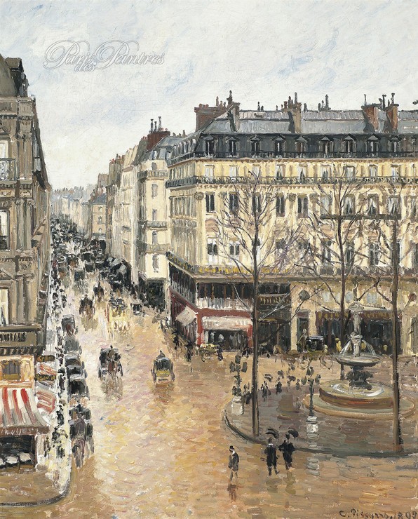 Rue Saint-Honoré, dans l'après-midi. Effet de pluie Image 1