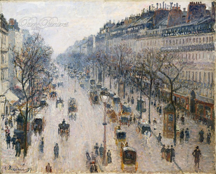 Boulevard Montmartre un matin d'hiver Image 1