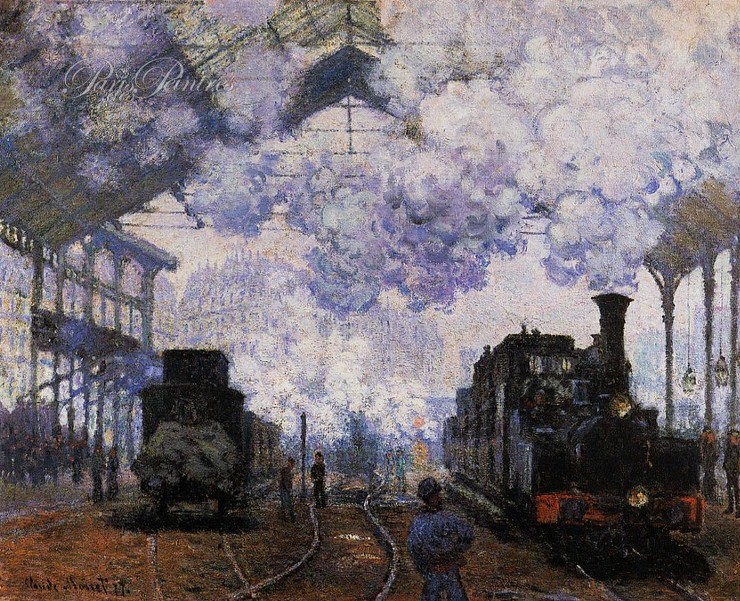 La Gare Saint-Lazare, arrivée d'un train Image 1