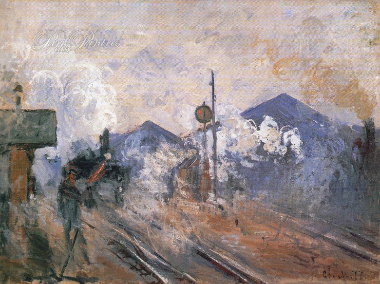 Les Voies à la sortie de la gare Saint-Lazare Image 1