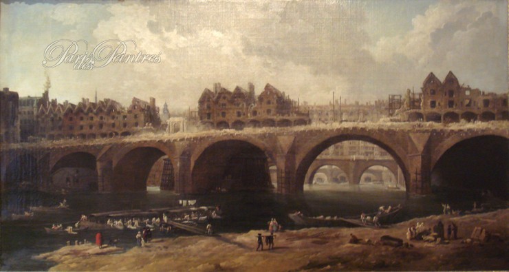 Destruction des maisons du Pont Notre-Dame de Paris Image 1