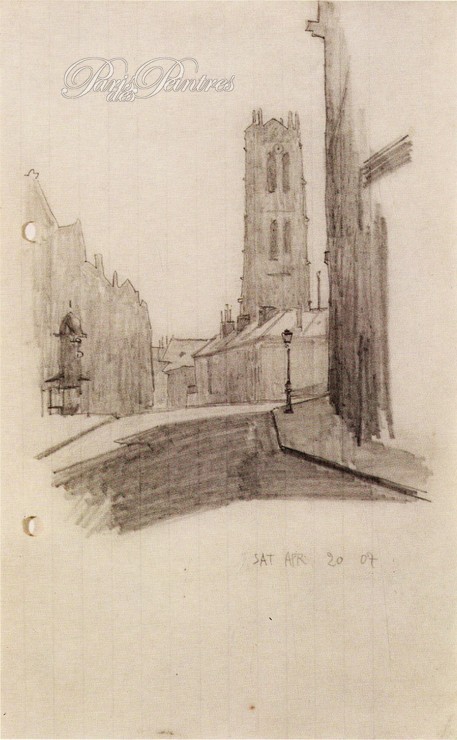 View of the Tour Sainte-Geneviève from Rue Cujas Image 1