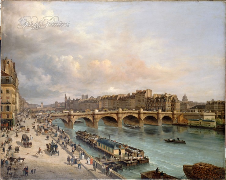 La Cité et le Pont-Neuf, vus du quai du Louvre Image 1