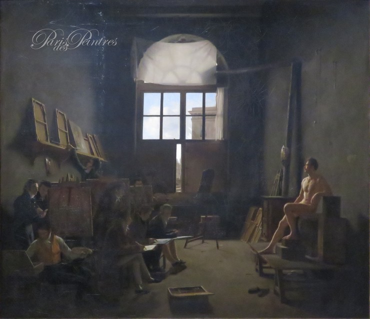 Intérieur de l'atelier du peintre David au collège des ... Image 1