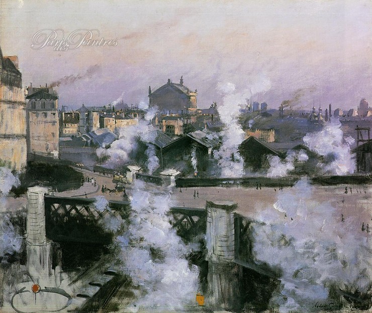 Le Pont de l'Europe et la Gare Saint-Lazare Image 1