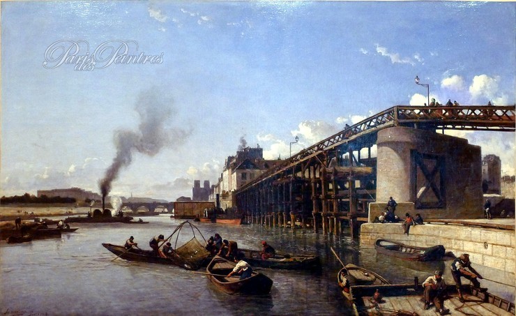 Vue de Paris, la Seine, l’Estacade Image 1