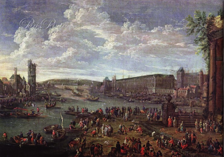 Le Louvre et la tour de Nesles depuis l'île de la Cité Image 1