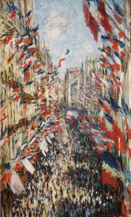 La rue Montorgueil à Paris, fête du 30 juin 1878 Image 1