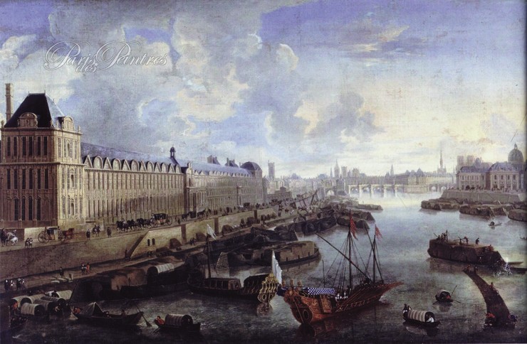 La Grande Galerie du Louvre, le Pont-Neuf, la cité et le ... Image 1
