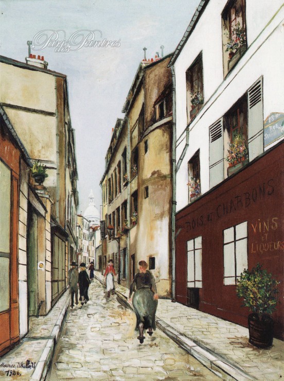 La Rue Saint-Rustique à Montmartre Image 1