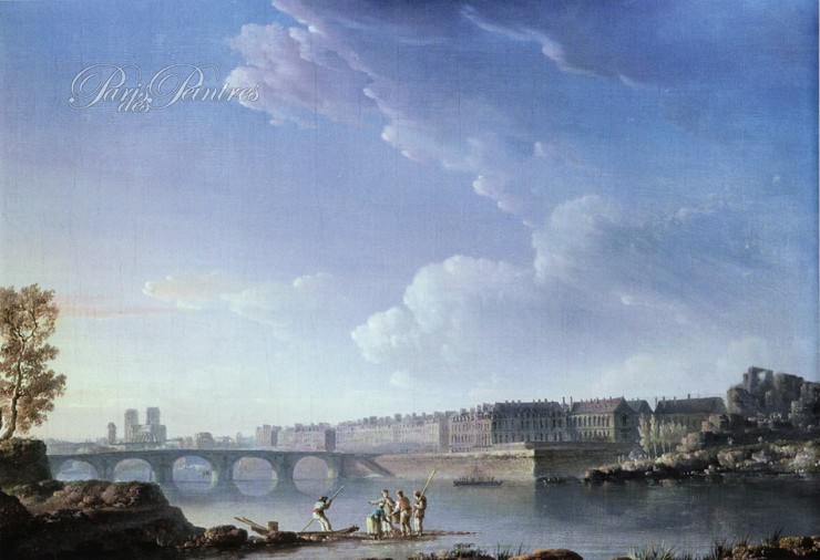 Vue de l'île Saint-Louis et du pont de Tournelle Image 1