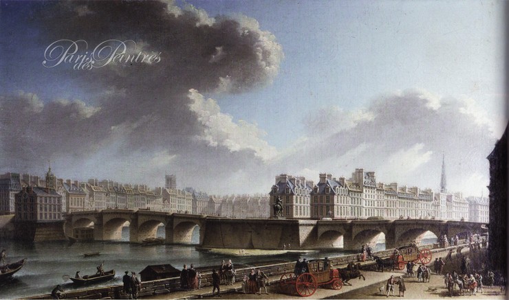 Le Pont-Neuf, la pompe de la Samaritaine et la place ... Image 1