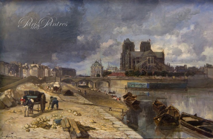 Paris, Notre-Dame vue du quai de la Tournelle Image 1