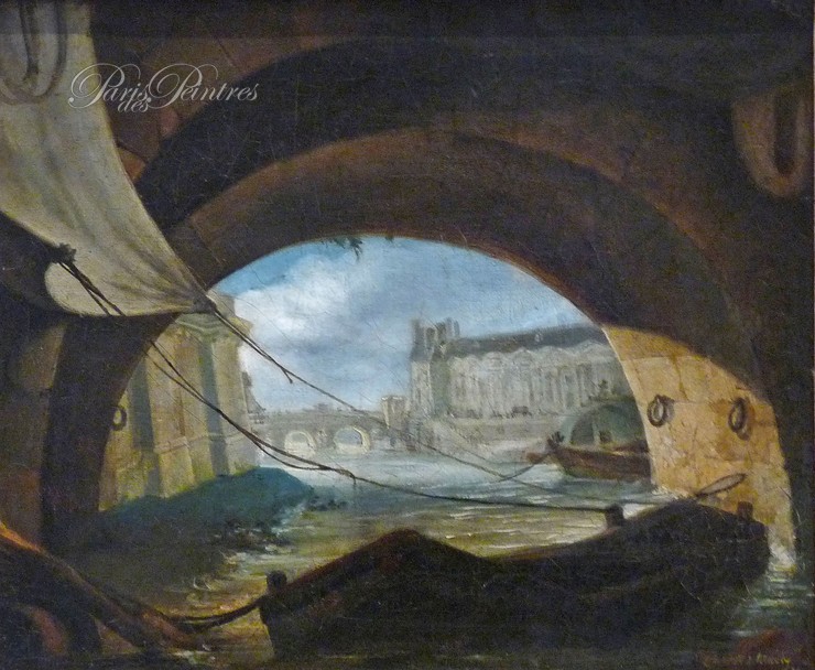 Vue du pont Neuf et du Louvre Image 1