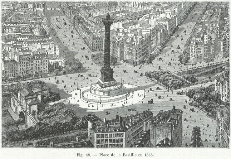 Place de la Bastille en 1858 Image 1