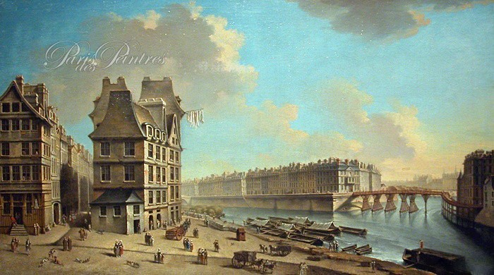 Île Saint-Louis et Pont Rouge vus de la Place de Grève Image 1
