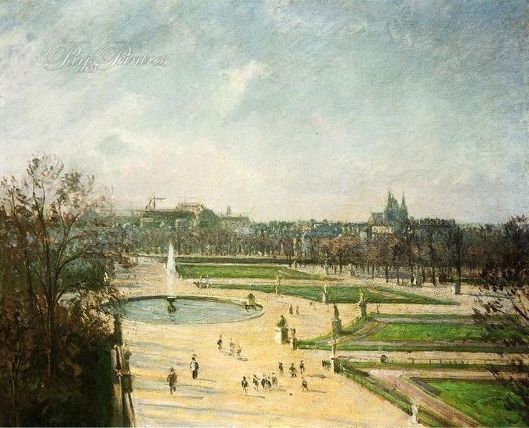 Jardin des Tuileries, après midi soleil 1900 Image 1