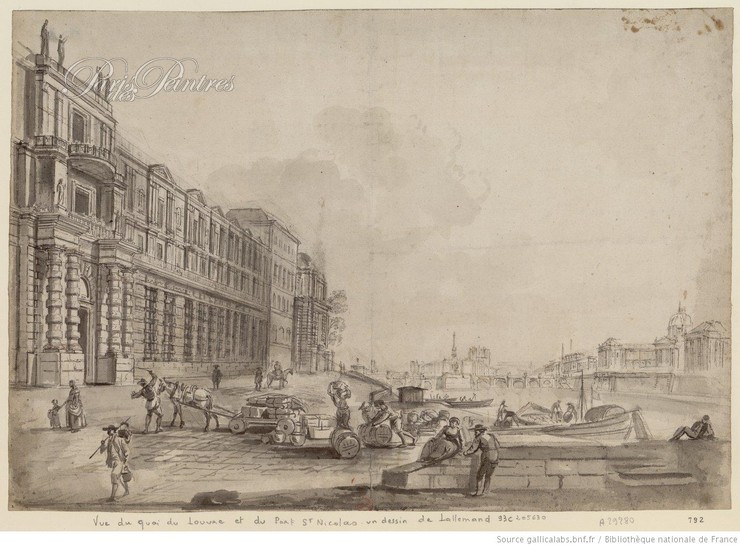 Vue du quai du Louvre et Port Saint- Nicolas Image 1