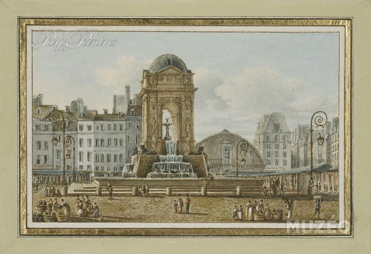 Vue de la Place et fontaine du Marché des Innocents, à Paris Image 1