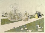 Le Jardin de Tuileries, de l'Album des Peintres-Graveurs Image 1