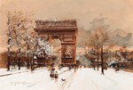 L'arc de Triomphe en hiver Image 1
