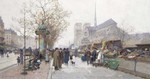 Paris, Bouquinistes sur le quai de Tournelle Image 1