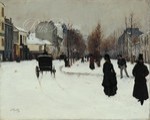 Le Boulevard de Clichy, par un temps de neige Image 1