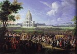 Louis XIV et son entourage visitant les Invalides le 26 ... Image 1