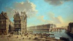 Île Saint-Louis et Pont Rouge vus de la Place de Grève Image 1