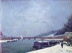 La Seine au Pont d'Iéna, Temps de neige. Image 1