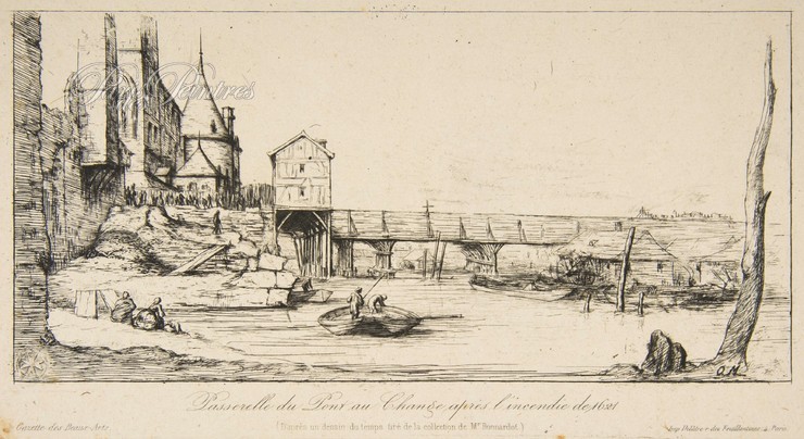Passerelle du Pont-au-Change après l'incendie de 1621 Image 1