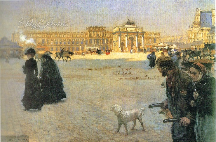 La Place du Carrousel, ruines des Tuileries Image 1