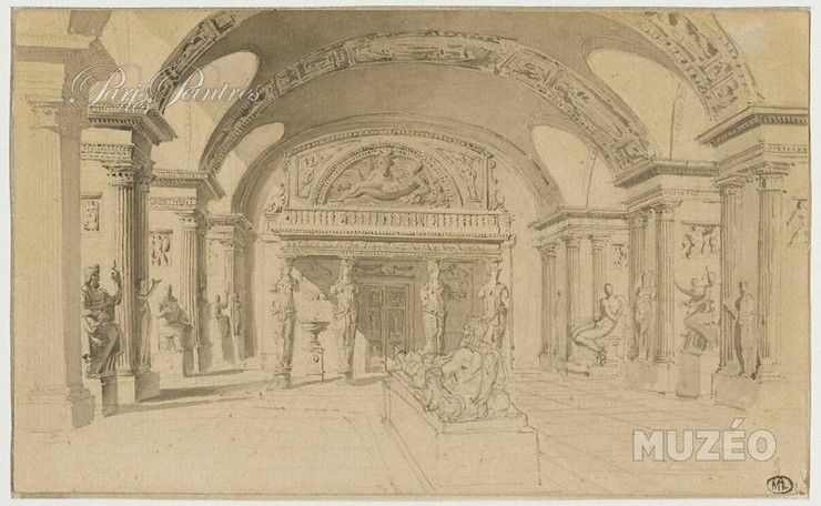 Vue de la salle des Cariatides au Louvre Image 1